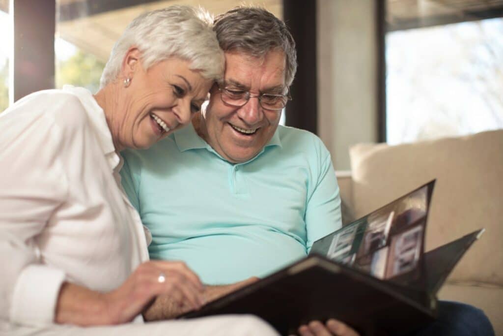 Main Street |Residents looking at photos