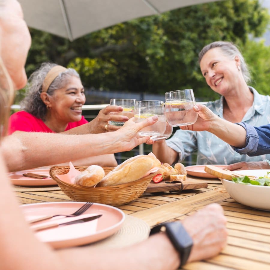 Main Street | Seniors dining outside