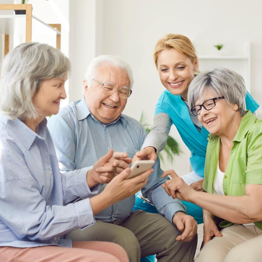 Main Street | Seniors with caretaker